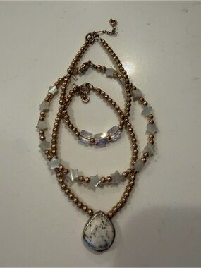 14 K Gold Filled Beaded Bracelet set